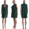 imageIyMoo Womens Casual Sleeveless Long Sweater Vest Open Front Knit Cardigan Waistcoat with PocketsGreen
