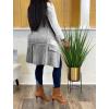imageIyMoo Womens Casual Sleeveless Long Sweater Vest Open Front Knit Cardigan Waistcoat with PocketsLight Gray