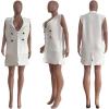 imageIyMoo Womens Casual Sleeveless Long Sweater Vest Open Front Knit Cardigan Waistcoat with PocketsWhite
