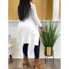imageIyMoo Womens Casual Sleeveless Long Sweater Vest Open Front Knit Cardigan Waistcoat with PocketsWhite