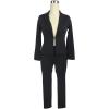 imageWomens 2 Piece Outfits Long Sleeve Suits Business Blazers with Pants Black XXLarge