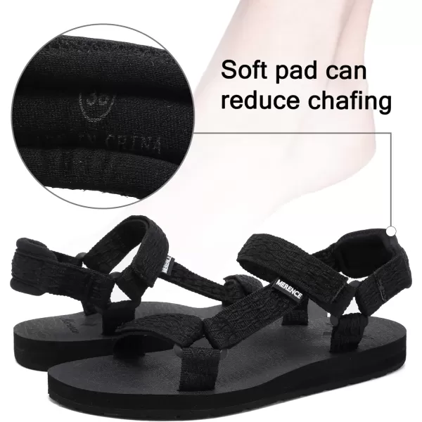 CIOR Womens Sport Sandals Hiking Sandals with Arch Support Yoga Mat Insole Outdoor Light Weight Water ShoesBlack