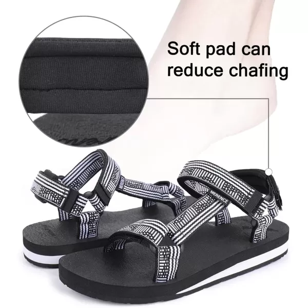 CIOR Womens Sport Sandals Hiking Sandals with Arch Support Yoga Mat Insole Outdoor Light Weight Water ShoesCblackwhite