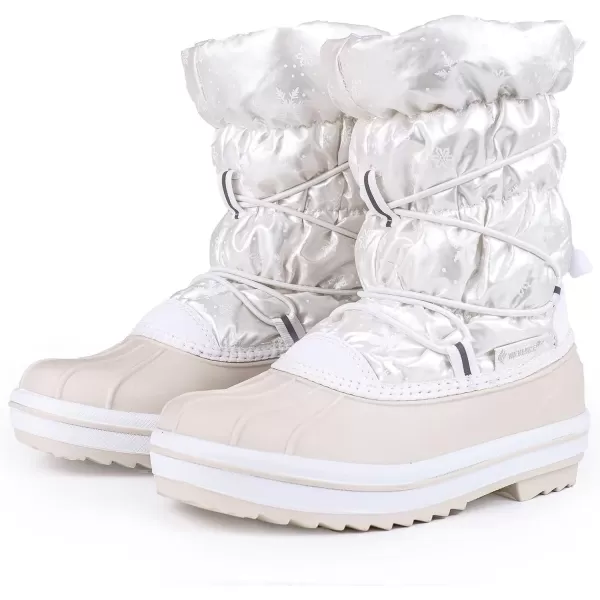 FANTURE Kids Snow Boots Boys Girls Waterproof Outdoor Winter Boots with Warm Fur Lined ToddlerLittle Kid579beige