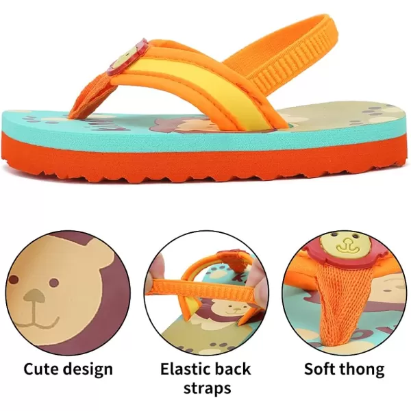 FANTURE Toddler Flip Flops Boys Girls Thong Sandals with Back Strap Kids Water Shoes for Beach and PoolFANTURE Toddler Flip Flops Boys Girls Thong Sandals with Back Strap Kids Water Shoes for Beach and Pool