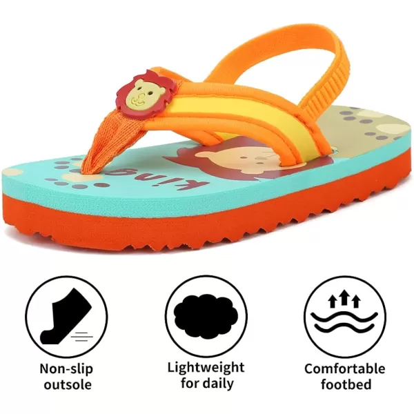 FANTURE Toddler Flip Flops Boys Girls Thong Sandals with Back Strap Kids Water Shoes for Beach and PoolFANTURE Toddler Flip Flops Boys Girls Thong Sandals with Back Strap Kids Water Shoes for Beach and Pool