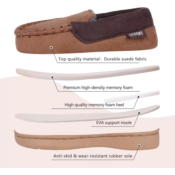 FANTURE Toddler Kids House Shoes Slippers with Memory Foam Fuzzy and Warm Cozy Comfort Fleece Clog Slip On Sole Protection for Boys Girls Indoor OutdoorGrey Plaid