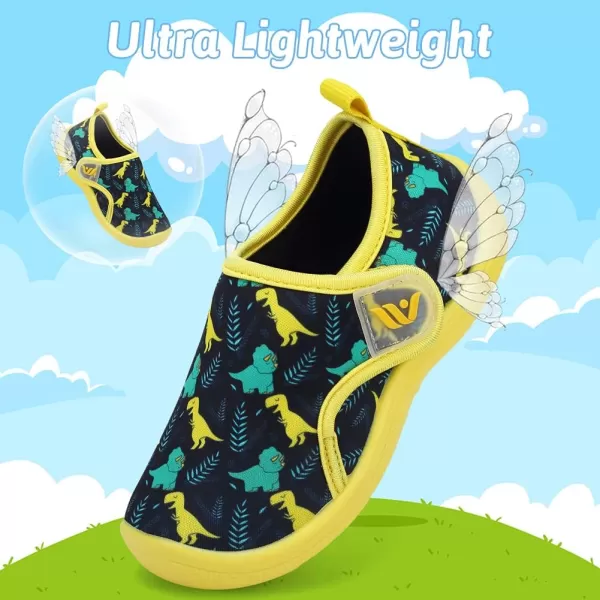 FANTURE Toddler Water Shoes Boys Girls Sandal Cute Aquatic Beach Swim Pool Water Park Aqua Sneakers Toddler amp Little Kid01d Yellow