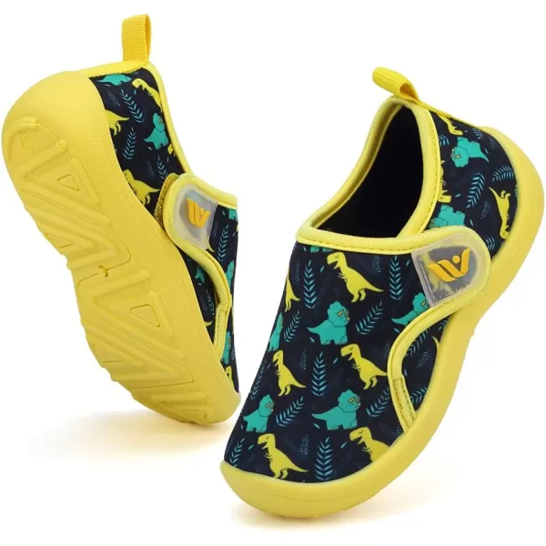 FANTURE Toddler Water Shoes Boys Girls Sandal Cute Aquatic Beach Swim Pool Water Park Aqua Sneakers Toddler amp Little Kid01d Yellow