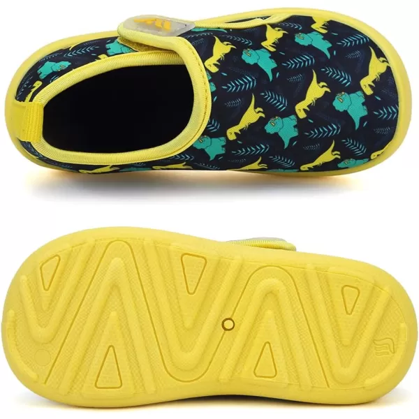 FANTURE Toddler Water Shoes Boys Girls Sandal Cute Aquatic Beach Swim Pool Water Park Aqua Sneakers Toddler amp Little Kid01d Yellow