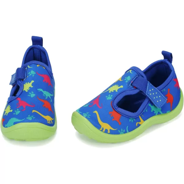 FANTURE Toddler Water Shoes Boys Girls Sandal Cute Aquatic Beach Swim Pool Water Park Aqua Sneakers Toddler amp Little Kid02bluegrn