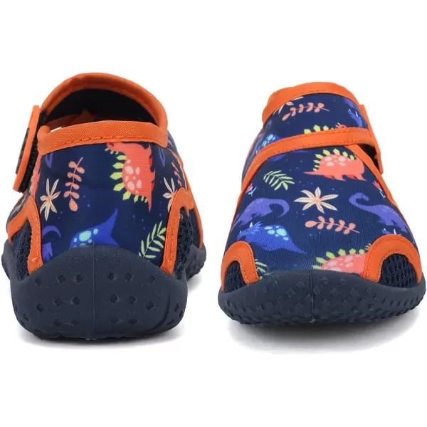 FANTURE Toddler Water Shoes Boys Girls Sandal Cute Aquatic Beach Swim Pool Water Park Aqua Sneakers Toddler amp Little Kid1dinosaurnavyorg