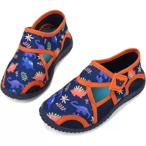 FANTURE Toddler Water Shoes Boys Girls Sandal Cute Aquatic Beach Swim Pool Water Park Aqua Sneakers Toddler amp Little Kid1dinosaurnavyorg