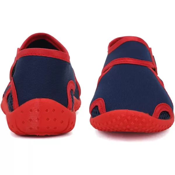 FANTURE Toddler Water Shoes Boys Girls Sandal Cute Aquatic Beach Swim Pool Water Park Aqua Sneakers Toddler amp Little Kid1navyred