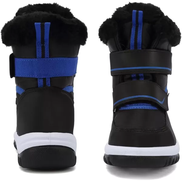 FANTURE Winter Snow Boots for Boy and Girl Outdoor with Fur LinedToddlerLittle Kids21black