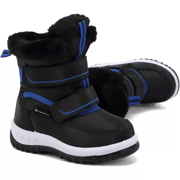 FANTURE Winter Snow Boots for Boy and Girl Outdoor with Fur LinedToddlerLittle Kids21black