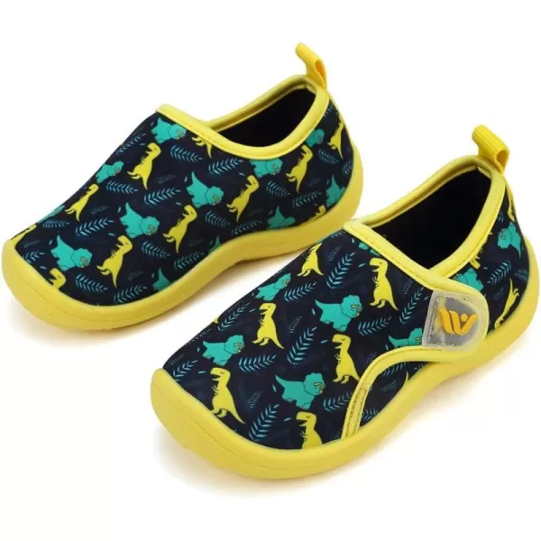 FANTURE Toddler Water Shoes Boys Girls Sandal Cute Aquatic Beach Swim Pool Water Park Aqua Sneakers Toddler amp Little Kid01d Yellow