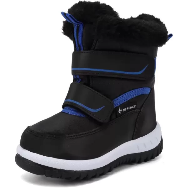 FANTURE Winter Snow Boots for Boy and Girl Outdoor with Fur LinedToddlerLittle Kids21black