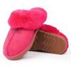 imageFANTURE Genuine Australian Sheepskin Women Slippers Memory Foam Fluffy Shearling Slippers Indoor Outdoor House Shoes with Warm Lining901berry