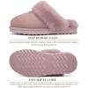 imageFANTURE Genuine Australian Sheepskin Women Slippers Memory Foam Fluffy Shearling Slippers Indoor Outdoor House Shoes with Warm Lining901pink