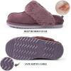 imageFANTURE Genuine Australian Sheepskin Women Slippers Memory Foam Fluffy Shearling Slippers Indoor Outdoor House Shoes with Warm Lining901purple