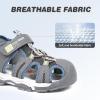 imageFANTURE Kids Athletic Sandals Closed Toe Lightweight Boys Girls Outdoor Summer Sports Shoes003grey