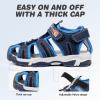 imageFANTURE Kids Athletic Sandals Closed Toe Lightweight Boys Girls Outdoor Summer Sports Shoes003navy