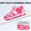 imageFANTURE Kids Athletic Sandals Closed Toe Lightweight Boys Girls Outdoor Summer Sports Shoes003pink