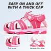 imageFANTURE Kids Athletic Sandals Closed Toe Lightweight Boys Girls Outdoor Summer Sports Shoes003pink