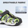 imageFANTURE Kids Athletic Sandals Closed Toe Lightweight Boys Girls Outdoor Summer Sports Shoes004blackgreen