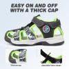 imageFANTURE Kids Athletic Sandals Closed Toe Lightweight Boys Girls Outdoor Summer Sports Shoes004blackgreen