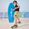 imageFANTURE Kids Athletic Sandals Closed Toe Lightweight Boys Girls Outdoor Summer Sports Shoes004blackgreen