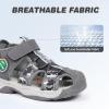 imageFANTURE Kids Athletic Sandals Closed Toe Lightweight Boys Girls Outdoor Summer Sports Shoes004camogrey
