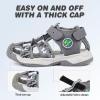 imageFANTURE Kids Athletic Sandals Closed Toe Lightweight Boys Girls Outdoor Summer Sports Shoes004camogrey