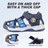 imageFANTURE Kids Athletic Sandals Closed Toe Lightweight Boys Girls Outdoor Summer Sports Shoes004navyblue