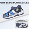 imageFANTURE Kids Athletic Sandals Closed Toe Lightweight Boys Girls Outdoor Summer Sports Shoes004navyblue
