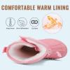 imageFANTURE Kids Snow Boots Boys Girls Waterproof Outdoor Winter Boots with Warm Fur Lined ToddlerLittle Kid