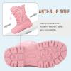 imageFANTURE Kids Snow Boots Boys Girls Waterproof Outdoor Winter Boots with Warm Fur Lined ToddlerLittle Kid