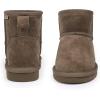 imageFANTURE Kids Snow Boots Boys Girls Winter Boots Cow Suede Warm Faux Fur Lined Durable ShoesLittle KidBig Kid902darktan