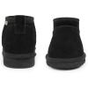 imageFANTURE Kids Snow Boots Boys Girls Winter Boots Cow Suede Warm Faux Fur Lined Durable ShoesLittle KidBig Kid912lblack