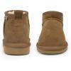 imageFANTURE Kids Snow Boots Boys Girls Winter Boots Cow Suede Warm Faux Fur Lined Durable ShoesLittle KidBig Kid912lchestnut