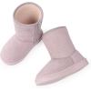 imageFANTURE Toddler Snow Boots for Girls Boys Winter Warm Fur Lined Kids Non Slip Outdoor Shoes ToddlerLittle Kid020bpurple