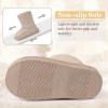 imageFANTURE Toddler Snow Boots for Girls Boys Winter Warm Fur Lined Kids Non Slip Outdoor Shoes ToddlerLittle Kid020btkhaki
