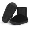 imageFANTURE Toddler Snow Boots for Girls Boys Winter Warm Fur Lined Kids Non Slip Outdoor Shoes ToddlerLittle Kid020gblack