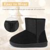 imageFANTURE Toddler Snow Boots for Girls Boys Winter Warm Fur Lined Kids Non Slip Outdoor Shoes ToddlerLittle Kid020gblack