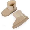 imageFANTURE Toddler Snow Boots for Girls Boys Winter Warm Fur Lined Kids Non Slip Outdoor Shoes ToddlerLittle Kid020gkhaki