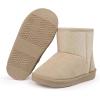 imageFANTURE Toddler Snow Boots for Girls Boys Winter Warm Fur Lined Kids Non Slip Outdoor Shoes ToddlerLittle Kid020gkhaki