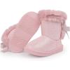 imageFANTURE Toddler Snow Boots for Girls Boys Winter Warm Fur Lined Kids Non Slip Outdoor Shoes ToddlerLittle Kid021btpink
