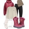 imageFANTURE Womens Waterproof MidCalf Snow Boot  Winter Thinsulate Insulation Warm Fur Lined  AntiSlip ampamp Lace Up Closure Cold Weather Boots U420WGLBY20240712Wine