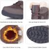 imageFANTURE Womens Waterproof MidCalf Snow Boot  Winter Thinsulate Insulation Warm Fur Lined  AntiSlip ampamp Lace Up Closure Cold Weather Boots U420WGLBY20240712Brown2020